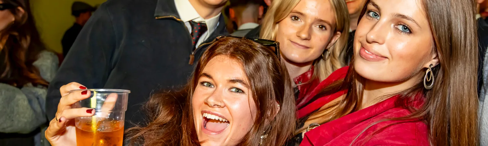 Students having fun at student racenight