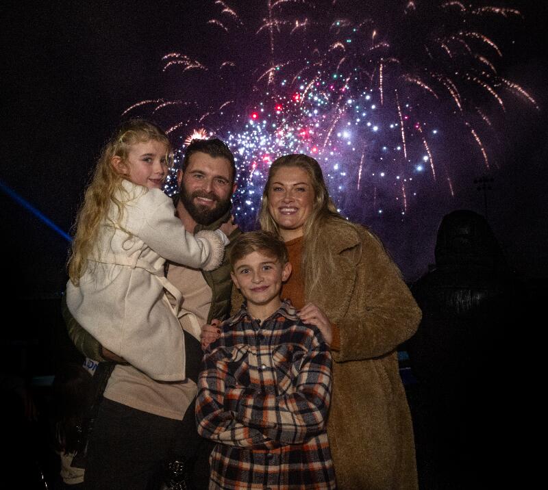 Fireworks, family, family fun, smiles